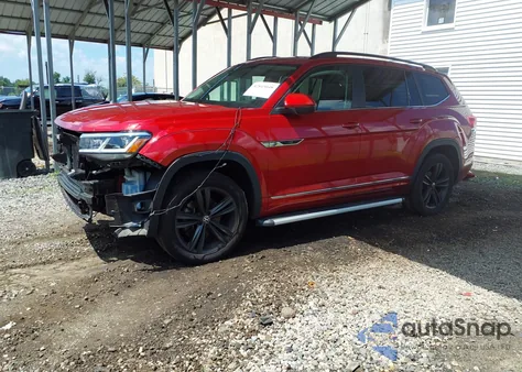 2021 Volkswagen Atlas 3.6L V6 Se W/Technology R-Line z USA, uszkodzony, nr VIN 1V2RR2CA0MC539783